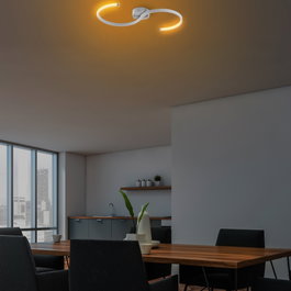 Opviq Lámpara de araña Gris de Metal con LED 16W